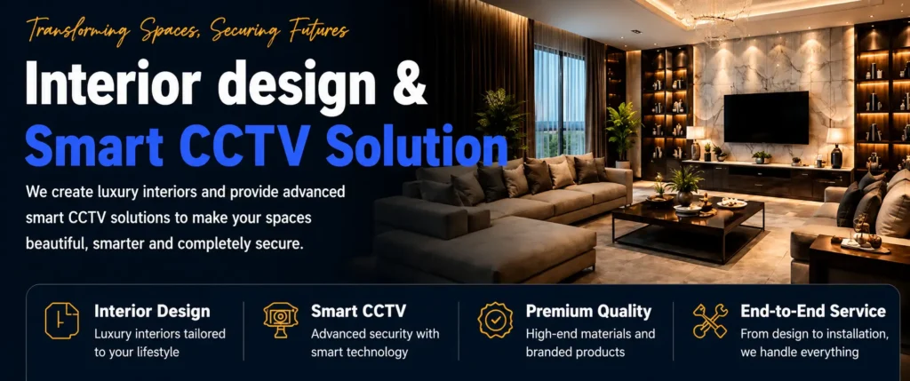 Interior Design & Smart CCTV Solution